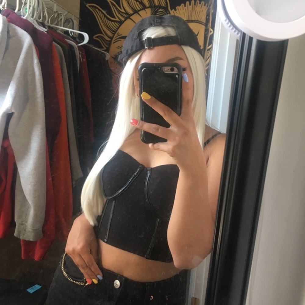 Black crop top
